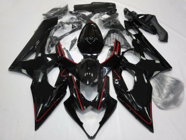 Purchase 2005-2006 Suzuki GSXR 1000 Motorcycle Fairings - Glossy Black Red Canada