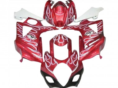 Purchase 2007-2008 Suzuki GSXR 1000 Motorcycle Fairings - Red White Flame Canada