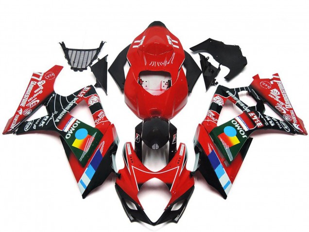 2007-2008 Suzuki GSXR 1000 Motorcycle Fairings - Red Black Blue White Yellow Canada
