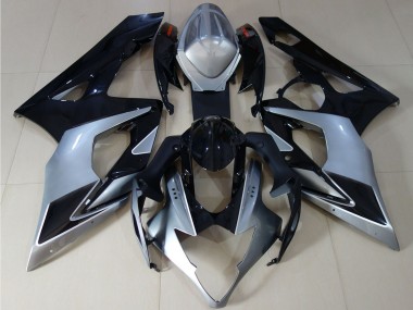 Purchase 2005-2006 Suzuki GSXR 1000 Motorcycle Fairings - Glossy Black Silver Canada