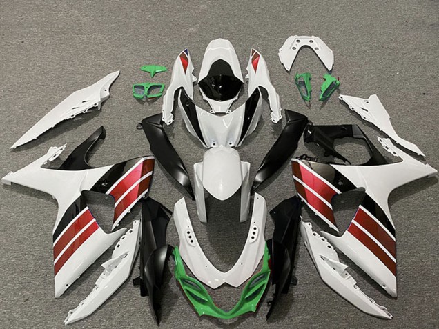 2009-2016 Suzuki GSXR 1000 Motorcycle Fairings - White Red Green Black Canada