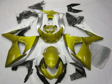 Purchase 2009-2016 Suzuki GSXR 1000 Motorcycle Fairings - White Yellow Canada