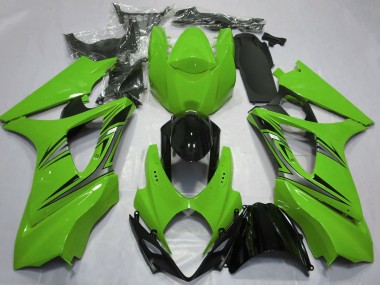 Purchase 2007-2008 Suzuki GSXR 1000 Motorcycle Fairings - Green Glossy Black OEM Style Canada