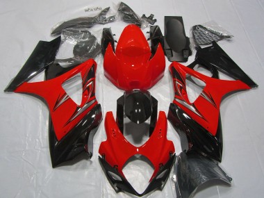 Purchase 2007-2008 Suzuki GSXR 1000 Motorcycle Fairings - Red Glossy Black Canada
