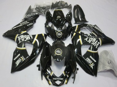 Purchase 2009-2016 Suzuki GSXR 1000 Motorcycle Fairings - Glossy Black Lucky Strike Canada