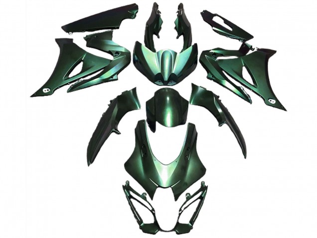 2017-2024 Suzuki GSXR 1000 Motorcycle Fairings - Matte Green Canada