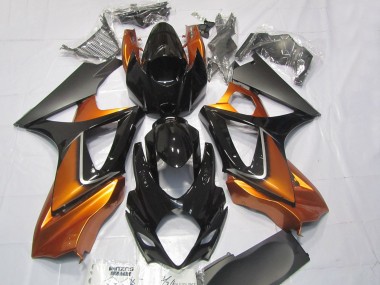 Purchase 2007-2008 Suzuki GSXR 1000 Motorcycle Fairings - Orange Glossy Black Matte Black Canada
