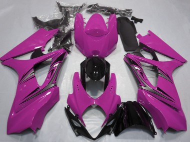 Purchase 2007-2008 Suzuki GSXR 1000 Motorcycle Fairings - Pink Glossy Black OEM Style Canada