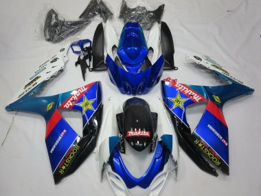 Purchase 2009-2016 Suzuki GSXR 1000 Motorcycle Fairings - Blue Red Black White RockStar Canada