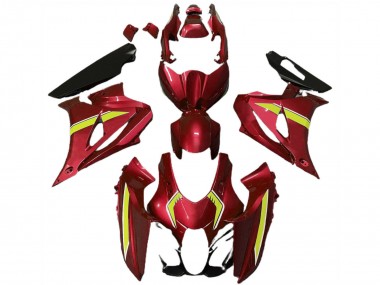 Purchase 2017-2024 Suzuki GSXR 1000 Motorcycle Fairings - Red Yellow Style Canada