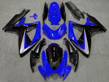 Purchase 2006-2007 Suzuki GSXR 600 / GSXR 750 Motorcycle Fairing - Blue Silver Glossy Black OEM Style Canada