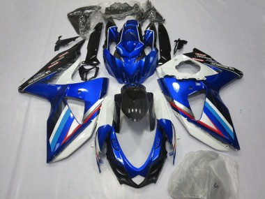 Purchase 2008-2010 Suzuki GSXR 600 / GSXR 750 Motorcycle Fairings - Blue White Glossy Black Red Canada