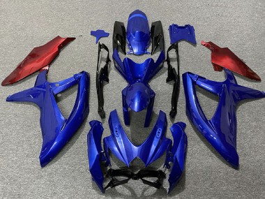 Purchase 2008-2010 Suzuki GSXR 600 / GSXR 750 Motorcycle Fairings - Blue Red Canada