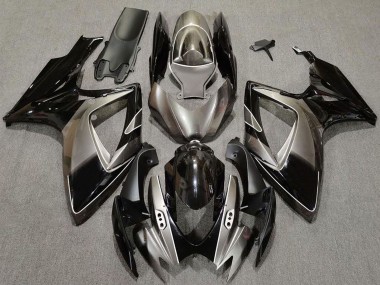 Purchase 2006-2007 Suzuki GSXR 600 / GSXR 750 Motorcycle Fairings - Dark Silver Glossy Black Canada