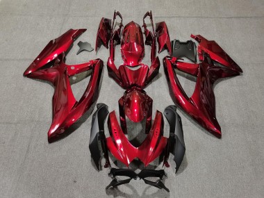 Purchase 2008-2010 Suzuki GSXR 600 / GSXR 750 Motorcycle Fairings - Candy Red Black Canada