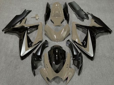 Purchase 2006-2007 Suzuki GSXR 600 / GSXR 750 Motorcycle Fairings - Desert Tan Silver Glossy Black OEM Style Canada