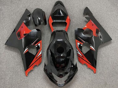 Purchase 2004-2005 Suzuki GSXR 600 / GSXR 750 Motorcycle Fairings - Glossy Black Red Canada