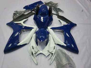 Purchase 2006-2007 Suzuki GSXR 600 / GSXR 750 Motorcycle Fairings - Blue White Black Canada