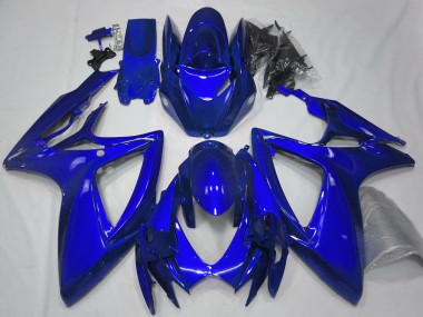 Purchase 2006-2007 Suzuki GSXR 600 / GSXR 750 Motorcycle Fairings - Glossy Blue Plain Canada