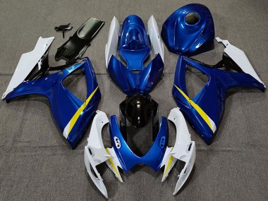 Purchase 2006-2007 Suzuki GSXR 600 / GSXR 750 Motorcycle Fairings - White Blue Yellow Black Canada