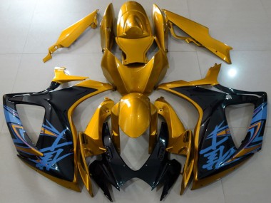 Purchase 2006-2007 Suzuki GSXR 600 / GSXR 750 Motorcycle Fairings - Gold Black Blue Canada