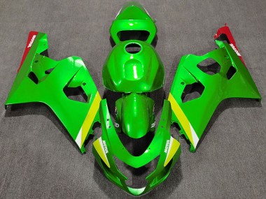 Purchase 2004-2005 Suzuki GSXR 600 / GSXR 750 Motorcycle Fairings - Green Yellow White Canada