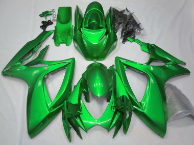 Purchase 2006-2007 Suzuki GSXR 600 / GSXR 750 Motorcycle Fairings - Glossy Green Plain Canada