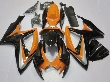 Purchase 2006-2007 Suzuki GSXR 600 / GSXR 750 Motorcycle Fairing - Orange Glossy Black Canada
