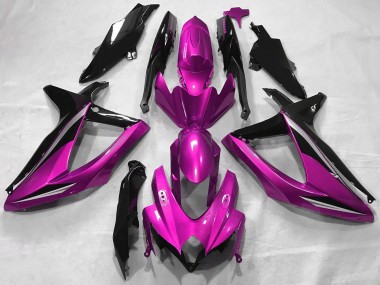 Purchase 2008-2010 Suzuki GSXR 600 / GSXR 750 Motorcycle Fairings - Pink Glossy Black Canada