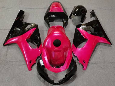 Purchase 2001-2003 Suzuki GSXR 600 / GSXR 750 Motorcycle Fairings - Pink Glossy Black Canada