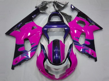 Purchase 2001-2003 Suzuki GSXR 600 / GSXR 750 Motorcycle Fairings - Pink Glossy Blue Canada