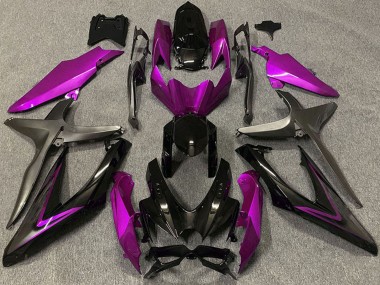 Purchase 2008-2010 Suzuki GSXR 600 / GSXR 750 Motorcycle Fairings - Pink Glossy Black Matte Black Canada