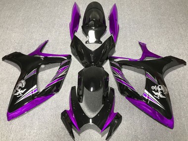 Purchase 2006-2007 Suzuki GSXR 600 / GSXR 750 Motorcycle Fairing - Purple Glossy Black Canada