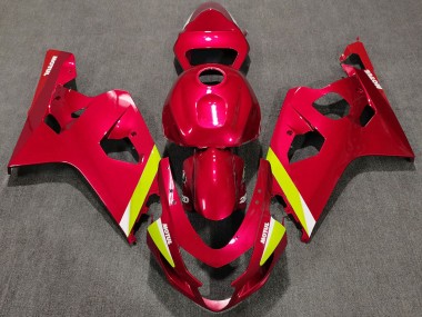 Purchase 2004-2005 Suzuki GSXR 600 / GSXR 750 Motorcycle Fairings - Red Yellow White Canada