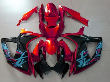 Purchase 2006-2007 Suzuki GSXR 600 / GSXR 750 Motorcycle Fairings - Red Black Light Blue Canada
