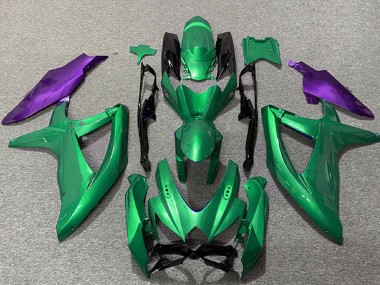Purchase 2008-2010 Suzuki GSXR 600 / GSXR 750 Motorcycle Fairings - Green Purple Canada