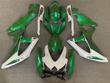 Purchase 2008-2010 Suzuki GSXR 600 / GSXR 750 Motorcycle Fairings - White Green OEM Style Canada