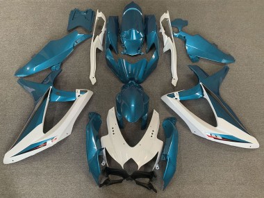 Purchase 2008-2010 Suzuki GSXR 600 / GSXR 750 Motorcycle Fairings - White Light Blue OEM Style Canada