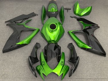 Purchase 2006-2007 Suzuki GSXR 600 / GSXR 750 Motorcycle Fairings - Green Black Canada