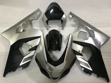 Purchase 2004-2005 Suzuki GSXR 600 / GSXR 750 Motorcycle Fairings - Silver Black Canada