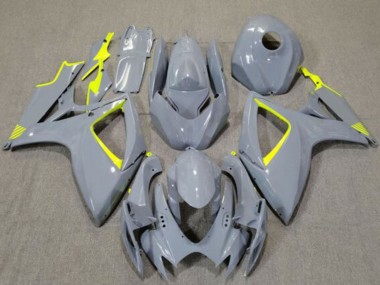 Purchase 2006-2007 Suzuki GSXR 600 / GSXR 750 Motorcycle Fairings - Nardo Grey High Viz Yellow Canada