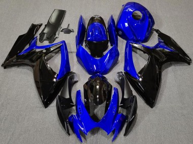 Purchase 2006-2007 Suzuki GSXR 600 / GSXR 750 Motorcycle Fairings - Blue Glossy Black Canada