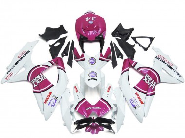 Purchase 2008-2010 Suzuki GSXR 600 / GSXR 750 Motorcycle Fairings - White Pink Motul Lucky Strike 34 Canada