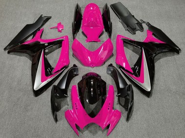 Purchase 2006-2007 Suzuki GSXR 600 / GSXR 750 Motorcycle Fairings - Pink Silver Glossy Black OEM Style Canada