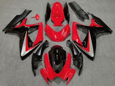 Purchase 2006-2007 Suzuki GSXR 600 / GSXR 750 Motorcycle Fairings - Red Grey Glossy Black OEM Style Canada