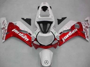 Purchase 2001-2003 Suzuki GSXR 600 / GSXR 750 Motorcycle Fairings - White Red Jordan Dunlop Canada