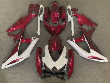 Purchase 2008-2010 Suzuki GSXR 600 / GSXR 750 Motorcycle Fairings - White Red OEM Style Canada