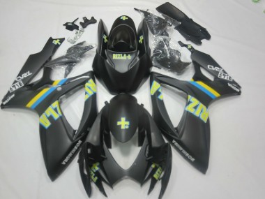 Purchase 2006-2007 Suzuki GSXR 600 / GSXR 750 Motorcycle Fairings - Matte Black Blue Yellow Rizla Canada