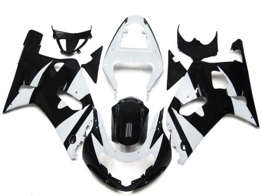 Purchase 2001-2003 Suzuki GSXR 600 / GSXR 750 Motorcycle Fairings - White Glossy Black OEM Style Canada