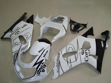 Purchase 2001-2003 Suzuki GSXR 600 / GSXR 750 Motorcycle Fairings - White Black Corona Alstare Canada